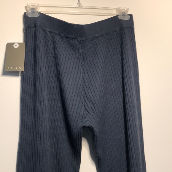 CYRUS Gray Ribbed Pants - Picture 6 of 7